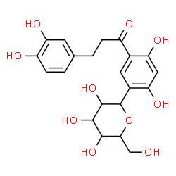 ChemSpider 2D Image | 1,5-Anhydro-1-{5-[3-(3,4-dihydroxyphenyl)propanoyl]-2,4-dihydroxyphenyl}hexitol | C21H24O10