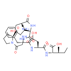 ChemSpider 2D Image | L-Seryl-L-valylglycyl-L-prolyl-L-phenylalanyl-L-alpha-aspartyl-L-isoleucine | C34H51N7O11