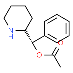 ChemSpider 2D Image | (S)-Phenyl(2-piperidinyl)methyl acetate | C14H19NO2
