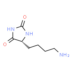 ChemSpider 2D Image | (5R)-5-(4-Aminobutyl)-2,4-imidazolidinedione | C7H13N3O2
