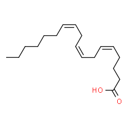 ChemSpider 2D Image | (5Z,8Z,11Z)-5,8,11-Octadecatrienoic acid | C18H30O2