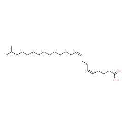 ChemSpider 2D Image | (5Z,9Z)-22-Methyl-5,9-tricosadienoic acid | C24H44O2