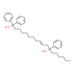 ChemSpider 2D Image | (9E)-1,1,12-Triphenyl-9-octadecene-1,12-diol | C36H48O2