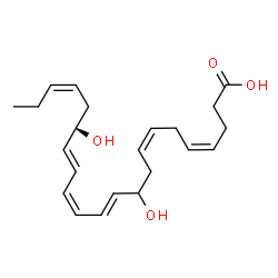 ChemSpider 2D Image | (4Z,7Z,11E,13Z,15E,17S,19Z)-10,17-Dihydroxy-4,7,11,13,15,19-docosahexaenoic acid | C22H32O4