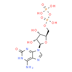 ChemSpider 2D Image | 2-Oxo-2-hydroadenosine 5'-(trihydrogen diphosphate) | C10H15N5O11P2