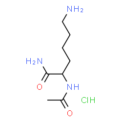 ChemSpider 2D Image | N~2~-Acetyllysinamide hydrochloride (1:1) | C8H18ClN3O2