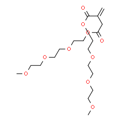 ChemSpider 2D Image | Bis{2-[2-(2-methoxyethoxy)ethoxy]ethyl} 2-methylenesuccinate | C19H34O10