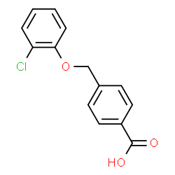 ChemSpider 2D Image | 4-[(2-Chlorophenoxy)methyl]benzoic acid | C14H11ClO3