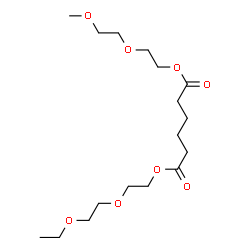 ChemSpider 2D Image | 2-(2-Ethoxyethoxy)ethyl 2-(2-methoxyethoxy)ethyl adipate | C17H32O8