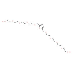 ChemSpider 2D Image | 1,1'-(2,5-Furandiyl)bis(2,5,8,11-tetraoxatridecan-13-ol) | C22H40O11