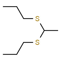 ChemSpider 2D Image | 1-{[1-(Propylsulfanyl)ethyl]sulfanyl}propane | C8H18S2