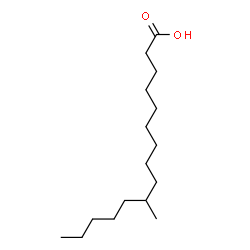 ChemSpider 2D Image | 10-Methylpentadecanoic acid | C16H32O2