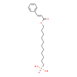 ChemSpider 2D Image | (11-{[(2E)-3-Phenyl-2-propenoyl]oxy}undecyl)phosphonic acid | C20H31O5P