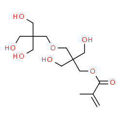 ChemSpider 2D Image | 3-Hydroxy-2-{[3-hydroxy-2,2-bis(hydroxymethyl)propoxy]methyl}-2-(hydroxymethyl)propyl methacrylate | C14H26O8