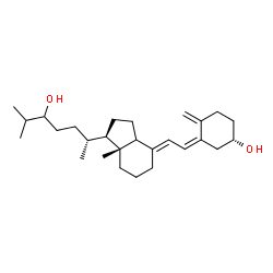 ChemSpider 2D Image | (3S,5Z,7E,14xi)-9,10-Secocholesta-5,7,10-triene-3,24-diol | C27H44O2