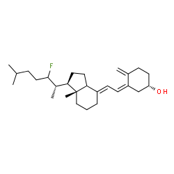 ChemSpider 2D Image | (3S,5Z,7E,14xi)-22-Fluoro-9,10-secocholesta-5,7,10-trien-3-ol | C27H43FO