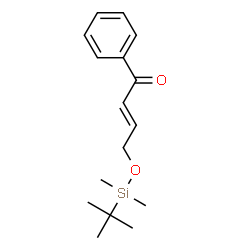 ChemSpider 2D Image | (2E)-4-{[Dimethyl(2-methyl-2-propanyl)silyl]oxy}-1-phenyl-2-buten-1-one | C16H24O2Si