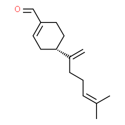 ChemSpider 2D Image | (4S)-4-(6-Methyl-1,5-heptadien-2-yl)-1-cyclohexene-1-carbaldehyde | C15H22O