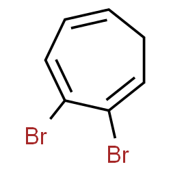 ChemSpider 2D Image | 2,3-Dibromo-1,3,5-cycloheptatriene | C7H6Br2