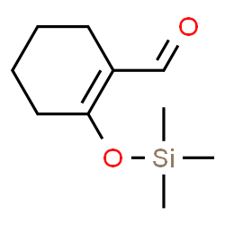 ChemSpider 2D Image | 2-[(Trimethylsilyl)oxy]-1-cyclohexene-1-carbaldehyde | C10H18O2Si