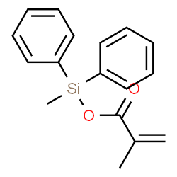 ChemSpider 2D Image | Methyl(diphenyl)silyl methacrylate | C17H18O2Si