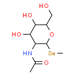 ChemSpider 2D Image | Methyl 2-acetamido-2-deoxy-1-selenohexopyranoside | C9H17NO5Se