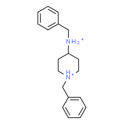 ChemSpider 2D Image | 1-Benzyl-4-(benzylammonio)piperidinium | C19H26N2