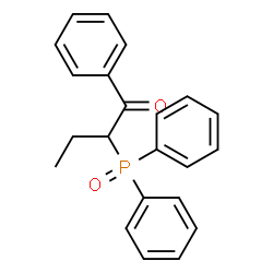 ChemSpider 2D Image | 2-(Diphenylphosphoryl)-1-phenyl-1-butanone | C22H21O2P