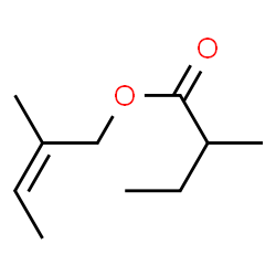 ChemSpider 2D Image | (2Z)-2-Methyl-2-buten-1-yl 2-methylbutanoate | C10H18O2