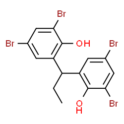 ChemSpider 2D Image | 2,2'-(1,1-Propanediyl)bis(4,6-dibromophenol) | C15H12Br4O2
