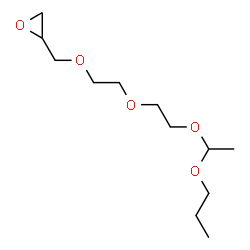 ChemSpider 2D Image | 2-(9-Methyl-2,5,8,10-tetraoxatridec-1-yl)oxirane | C12H24O5