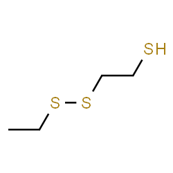 ChemSpider 2D Image | 2-(Ethyldisulfanyl)ethanethiol | C4H10S3