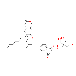 ChemSpider 2D Image | 2,2-bis(hydroxymethyl)propane-1,3-diol;isobenzofuran-1,3-dione;2-(7-methyloctanoyloxy)propyl decanoate | C35H58O11
