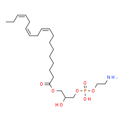 ChemSpider 2D Image | 3-{[(2-Aminoethoxy)(hydroxy)phosphoryl]oxy}-2-hydroxypropyl (9Z,12Z,15Z)-9,12,15-octadecatrienoate | C23H42NO7P
