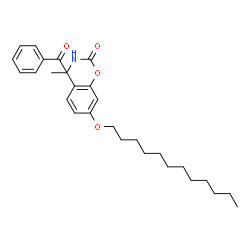 ChemSpider 2D Image | 2-Benzoyl-5-(dodecyloxy)phenyl ethylcarbamate | C28H39NO4