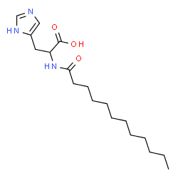 ChemSpider 2D Image | N-Dodecanoylhistidine | C18H31N3O3