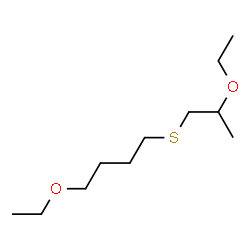 ChemSpider 2D Image | 1-Ethoxy-4-[(2-ethoxypropyl)sulfanyl]butane | C11H24O2S