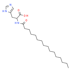 ChemSpider 2D Image | N-Palmitoylhistidine | C22H39N3O3
