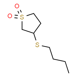 ChemSpider 2D Image | 3-(Butylsulfanyl)tetrahydrothiophene 1,1-dioxide | C8H16O2S2