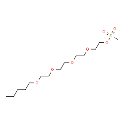ChemSpider 2D Image | 3,6,9,12-Tetraoxaheptadec-1-yl methanesulfonate | C14H30O7S
