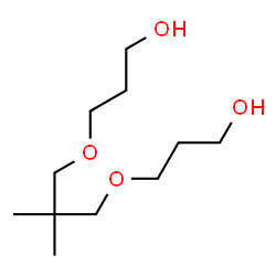 ChemSpider 2D Image | 3,3'-[(2,2-Dimethyl-1,3-propanediyl)bis(oxy)]di(1-propanol) | C11H24O4