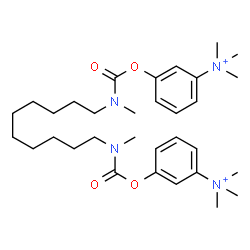 ChemSpider 2D Image | 3,3'-{1,10-Decanediylbis[(methylcarbamoyl)oxy]}bis(N,N,N-trimethylanilinium) | C32H52N4O4