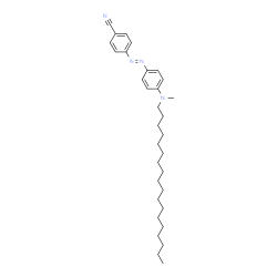 ChemSpider 2D Image | 4-[(E)-{4-[Methyl(octadecyl)amino]phenyl}diazenyl]benzonitrile | C32H48N4