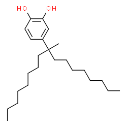 ChemSpider 2D Image | 4-(9-Methyl-9-heptadecanyl)-1,2-benzenediol | C24H42O2