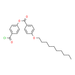 ChemSpider 2D Image | 4-(Chlorocarbonyl)phenyl 4-(decyloxy)benzoate | C24H29ClO4