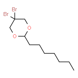 ChemSpider 2D Image | 5,5-Dibromo-2-heptyl-1,3-dioxane | C11H20Br2O2