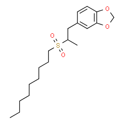 ChemSpider 2D Image | 5-[2-(Nonylsulfonyl)propyl]-1,3-benzodioxole | C19H30O4S