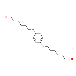 ChemSpider 2D Image | 6,6'-[1,4-Phenylenebis(oxy)]di(1-hexanol) | C18H30O4