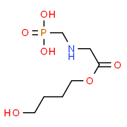 ChemSpider 2D Image | 4-Hydroxybutyl N-(phosphonomethyl)glycinate | C7H16NO6P
