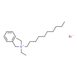 ChemSpider 2D Image | N-Benzyl-N,N-diethyl-1-decanaminium bromide | C21H38BrN